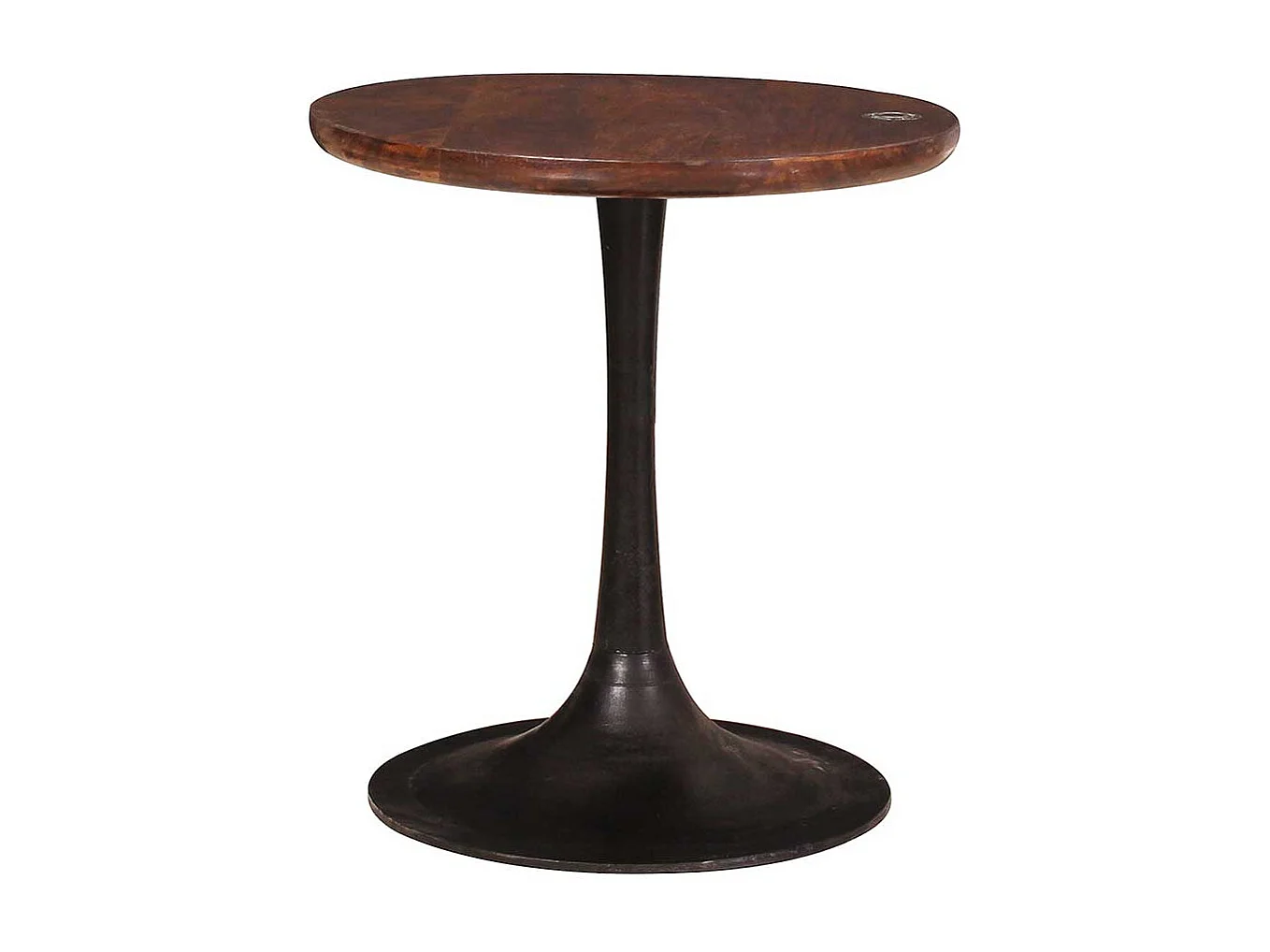 Beistelltisch mit Trompetenfuß Massivholzplatte