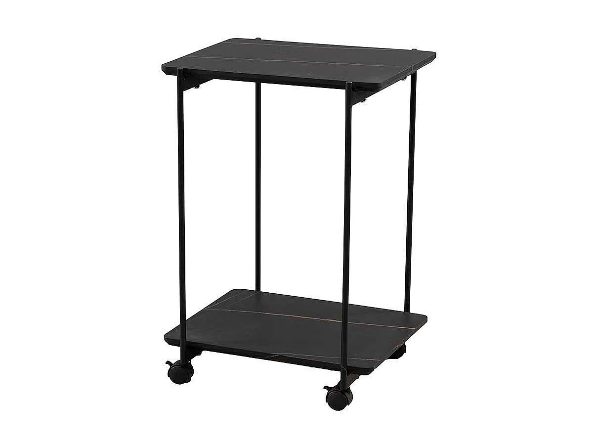 Beistelltisch Beistelltischchen in Marmor Optik aus Metall