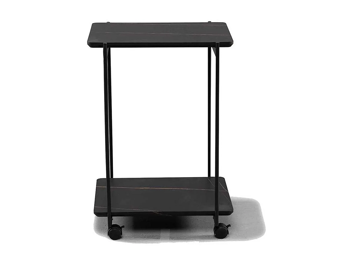 Beistelltisch Beistelltischchen in Marmor Optik aus Metall