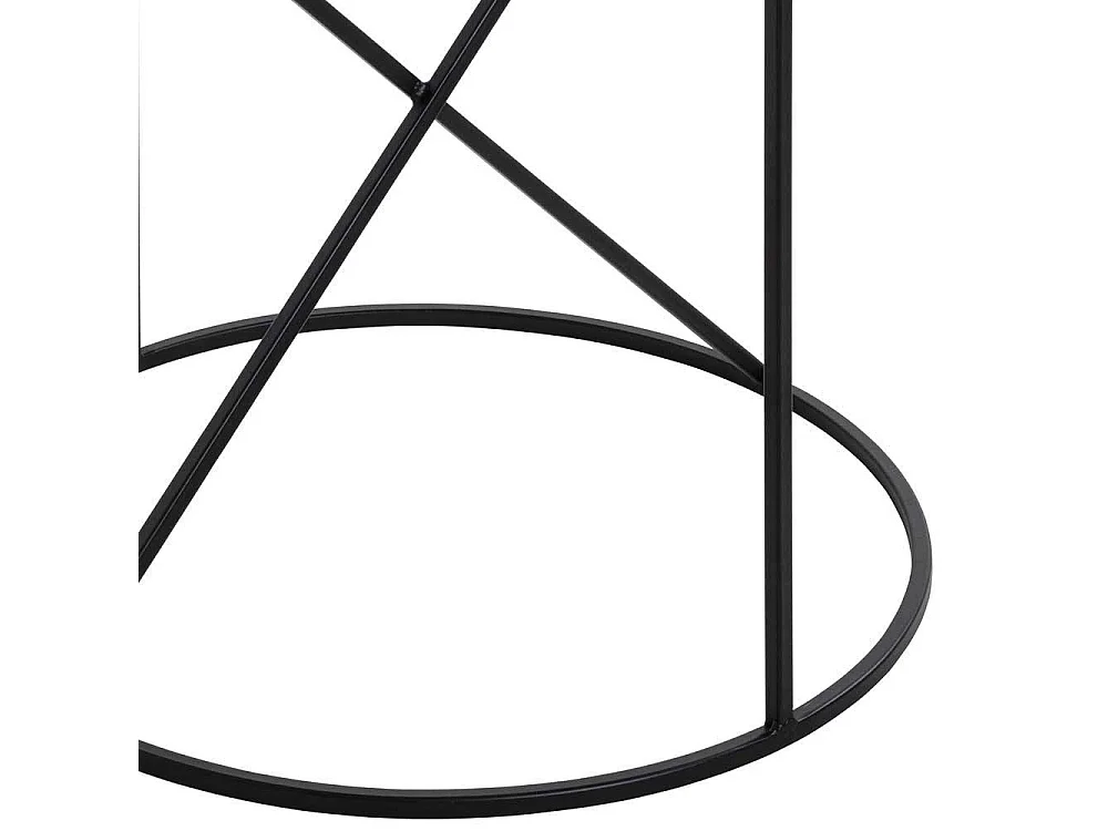 Beistelltisch Sofa aus Metall Strukturglasplatte Riffelglas