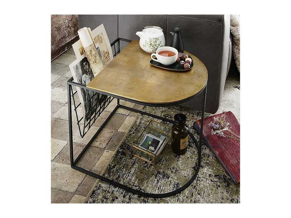 Beistelltisch Sofa mit Zeitungsablage Industry und Loft Stil