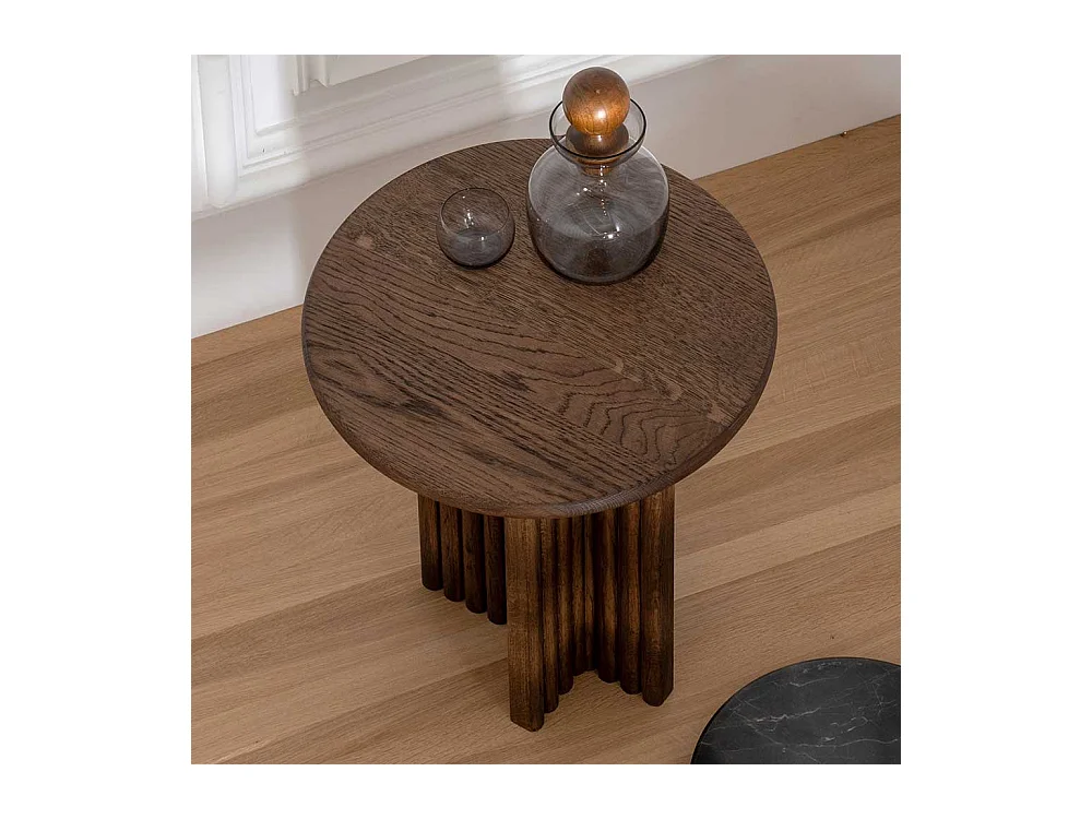 Beistelltisch Sofa im Skandi Design Eiche Massivholz