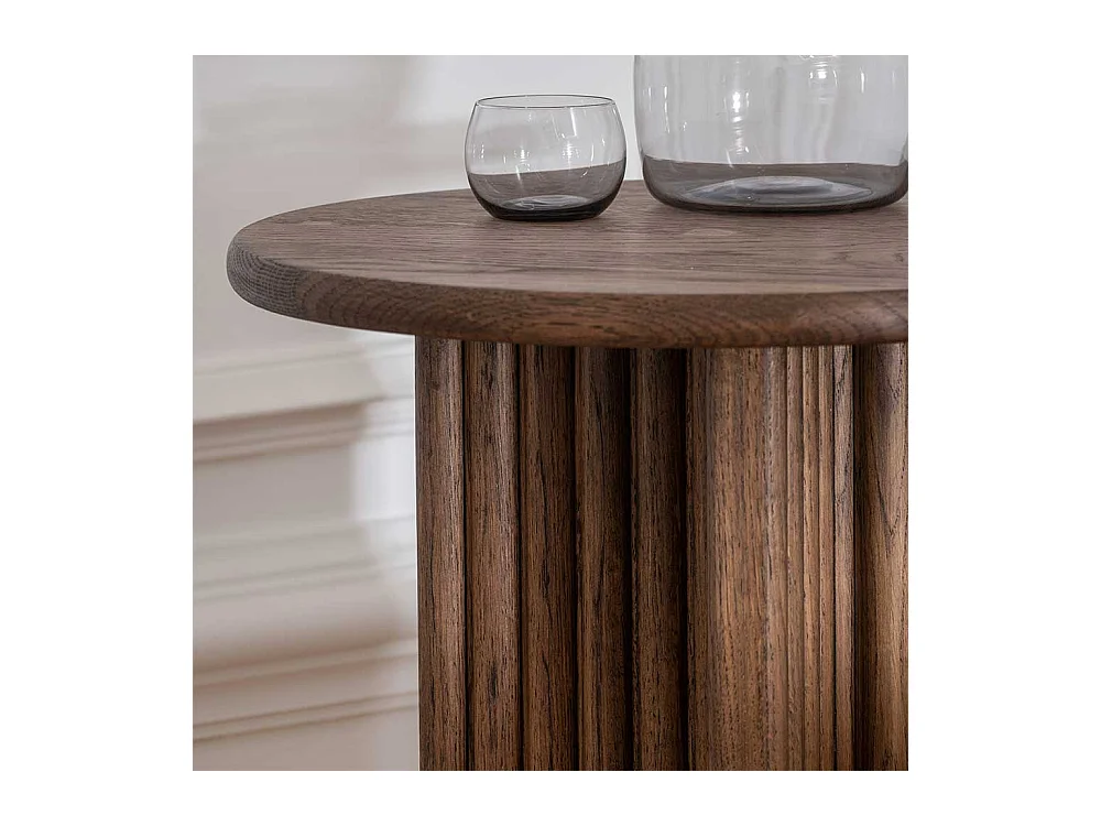 Beistelltisch Sofa im Skandi Design Eiche Massivholz