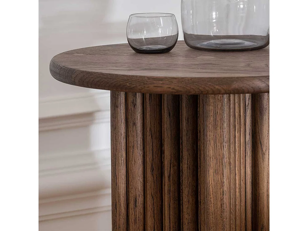 Beistelltisch Sofa im Skandi Design Eiche Massivholz