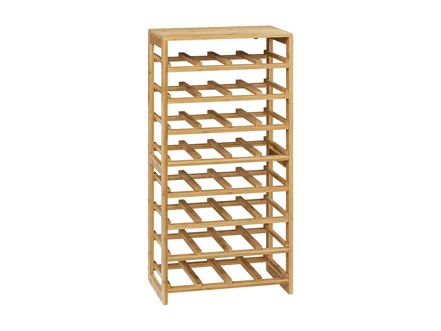 Range Bouteilles en Bambou capacité 32 Bouteilles H 89 cm