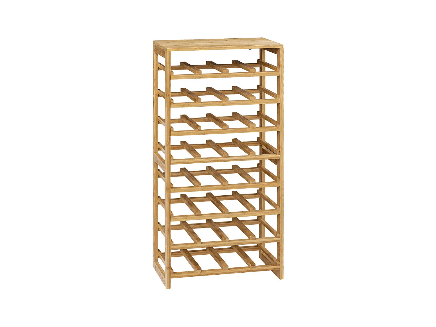 Range Bouteilles en Bambou capacité 32 Bouteilles H 89 cm