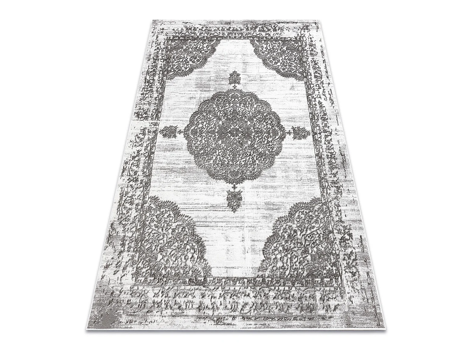 Tapis LIRA E1468 Rosette, structuré, moderne, glamour - gris 120x170 cm