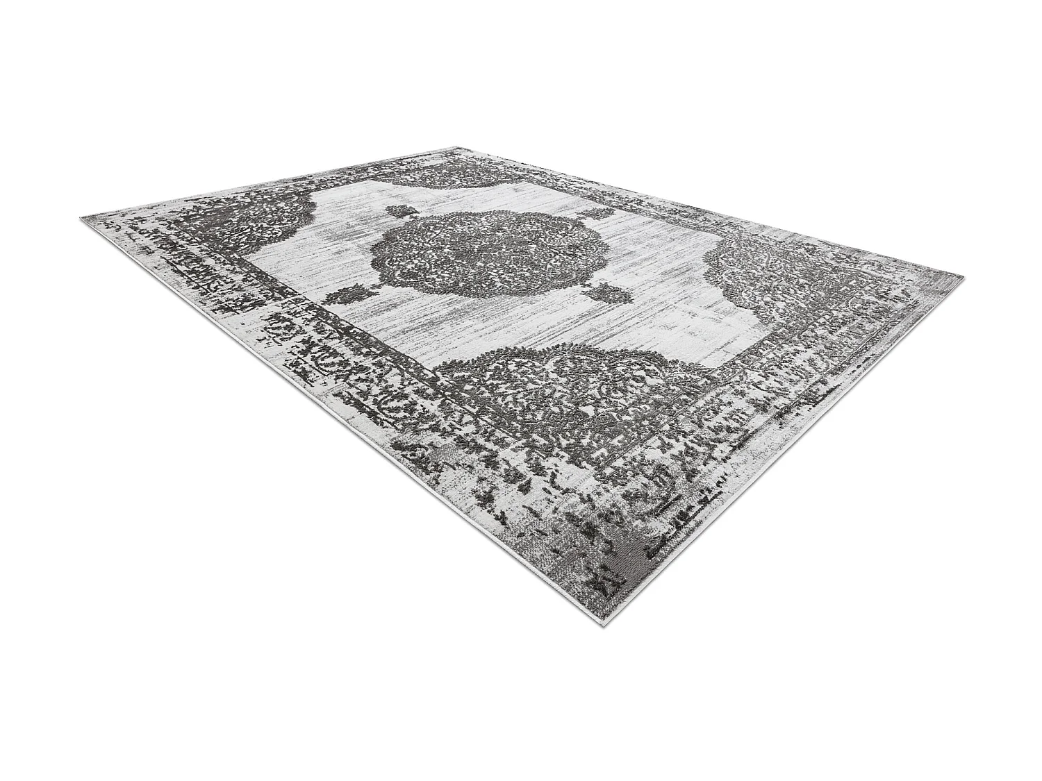 Tapijt LIRA E1468 Rozet, structureel, modern, glamour - grijs 120x170 cm