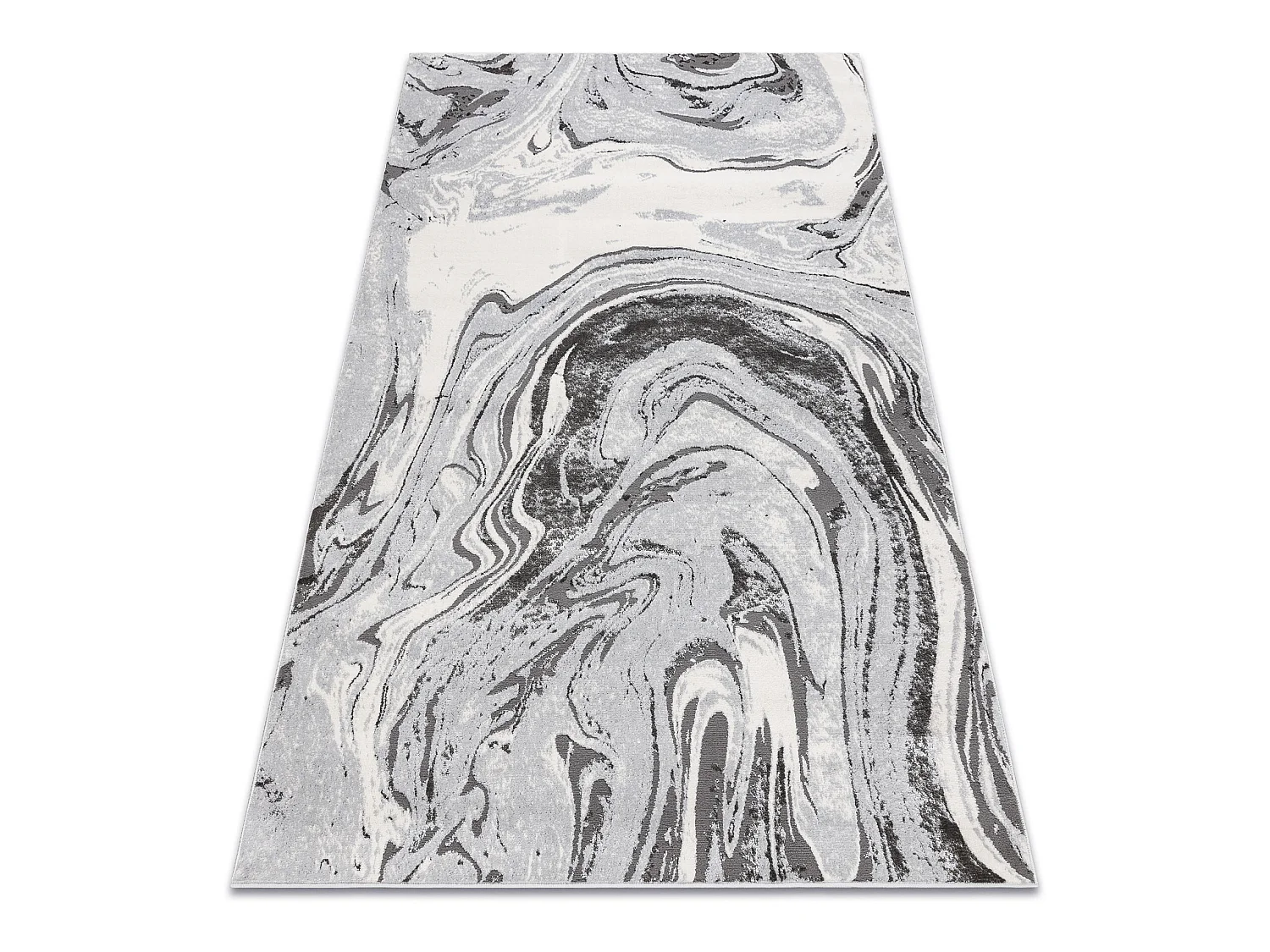 Tapijt LIRA E1686 Abstract, structureel, modern, glamour - grijs 80x150 cm