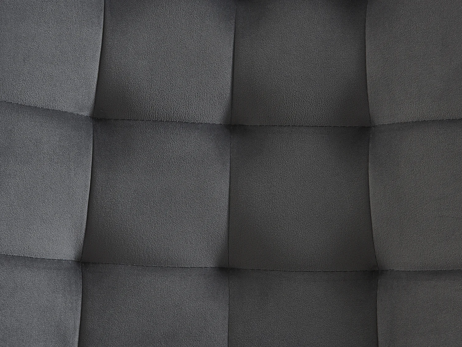 Sedia imbottita in Velluto e Metallo Nero Grigio - Lotto di 2 - OLLUA