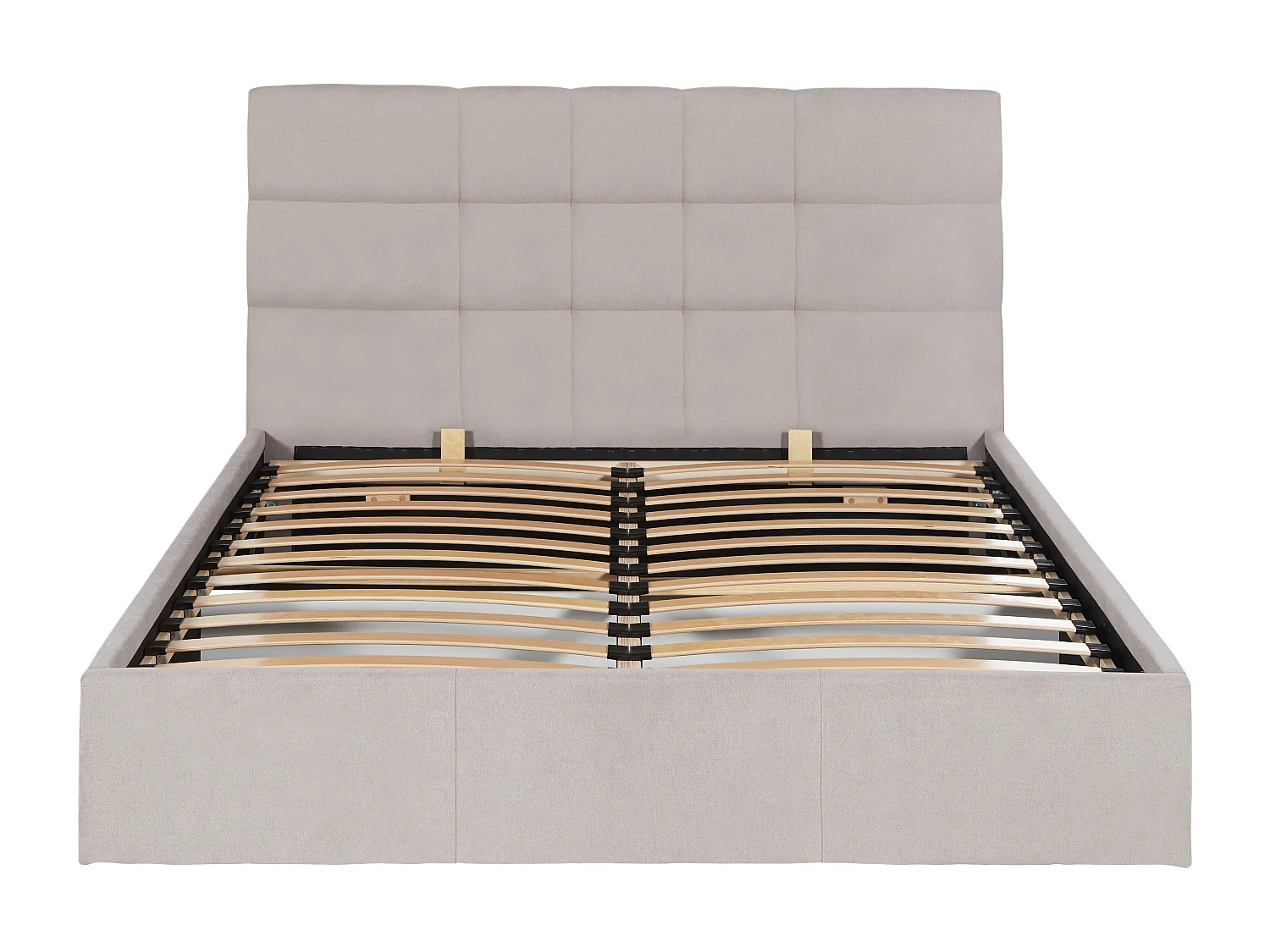 Bed met opbergruimte 140 x 190 cm - Stof - Beige - ELIAVA - van Pascal Morabito