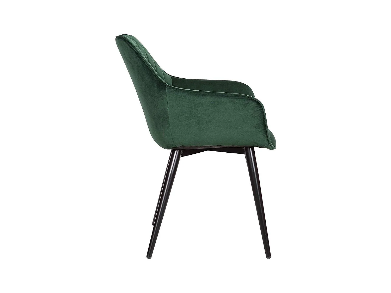 Chaise de salle à manger en velours vert 19_0000410