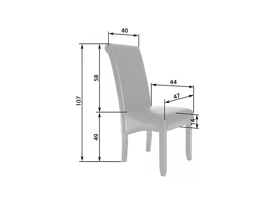 Lot de 2 chaises de salle à manger salon cuisine noir 08_0000456