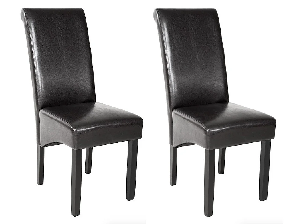 Lot de 2 chaises de salle à manger salon cuisine noir 08_0000456