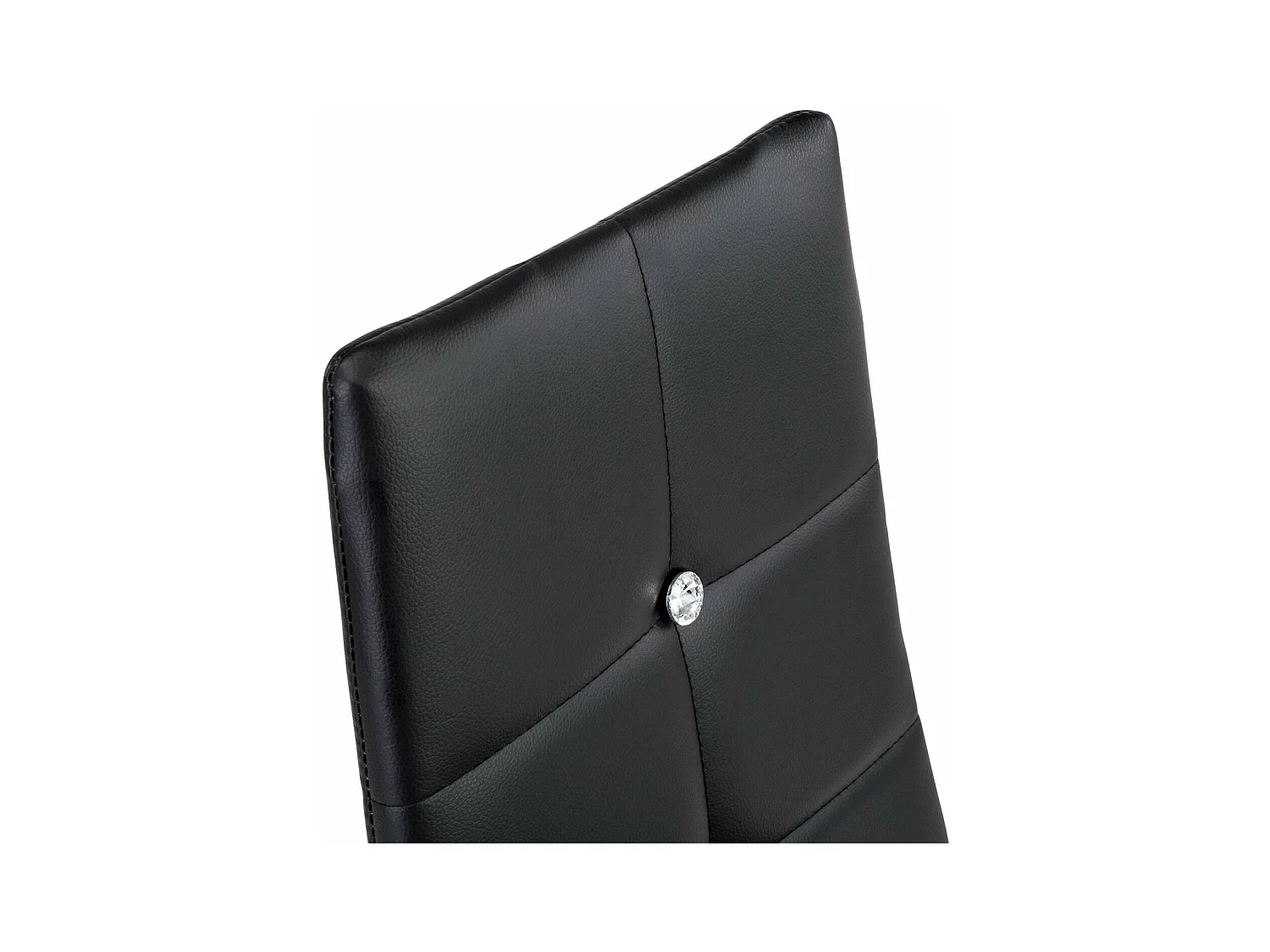 Lot de 6 chaises siège de salon cuisine salle à manger design élégant avec brillant noir 08_0000170