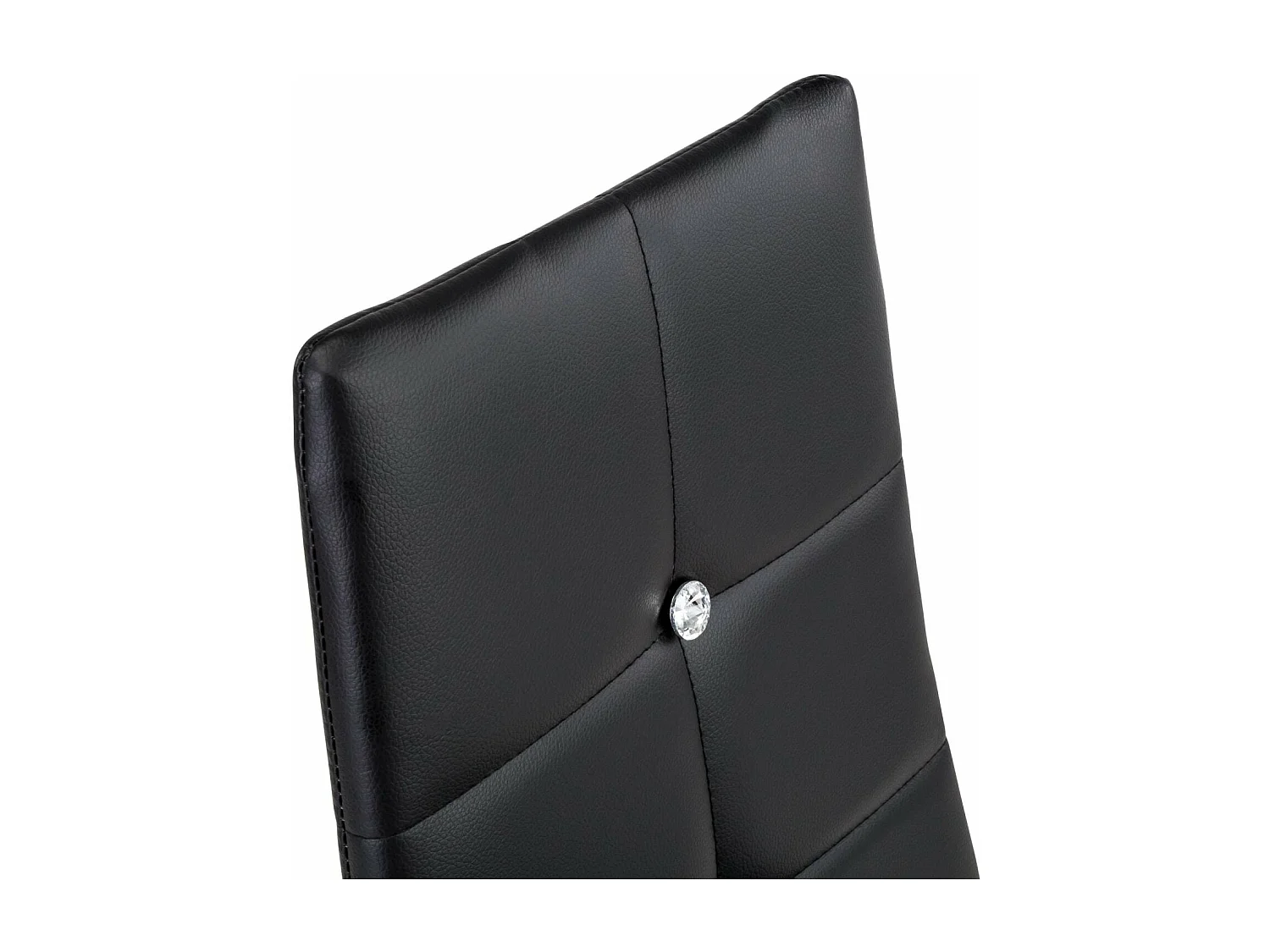 Lot de 6 chaises siège de salon cuisine salle à manger design élégant avec brillant noir 08_0000170