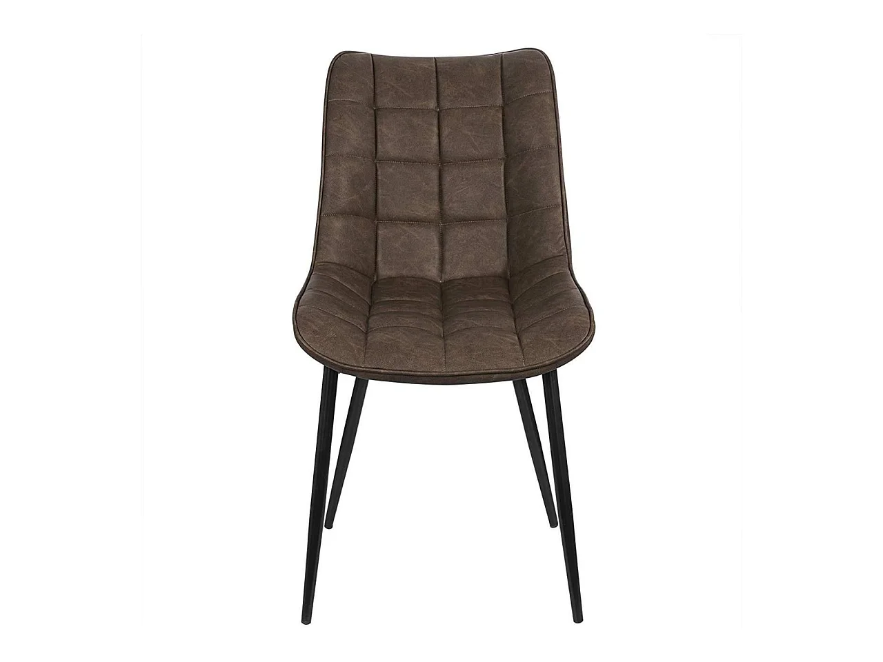 Chaises de cuisine en synthétique 2 pièces marron 19_0000413