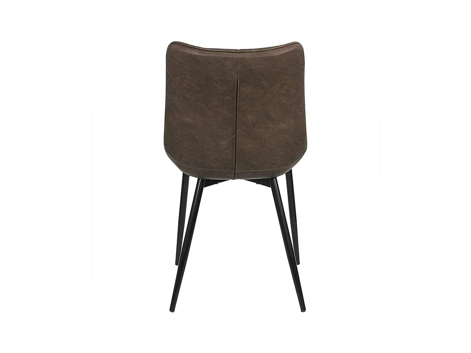 Chaises de cuisine en synthétique 2 pièces marron 19_0000413