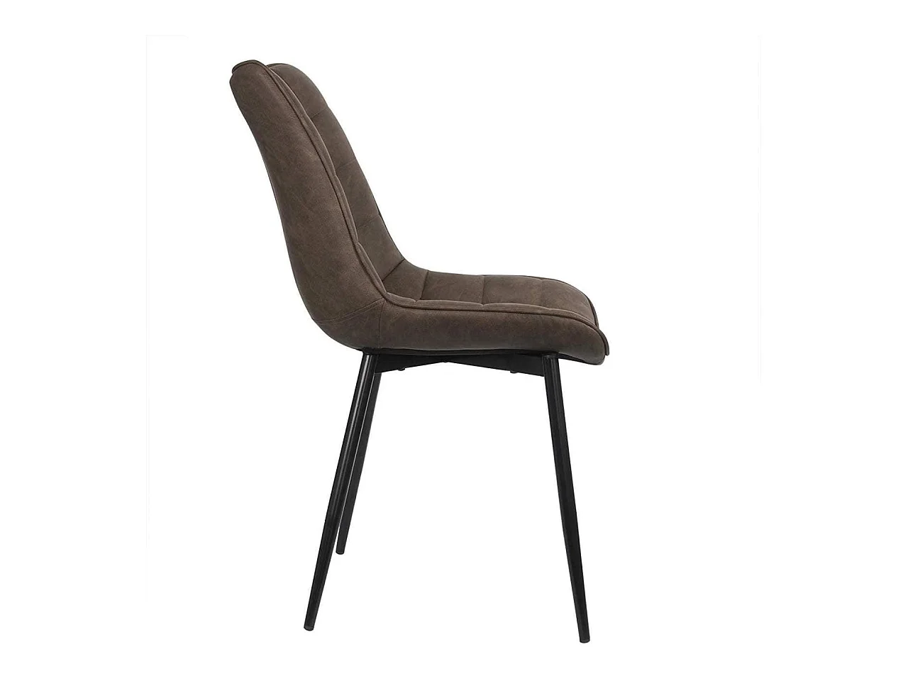Chaises de cuisine en synthétique 2 pièces marron 19_0000413
