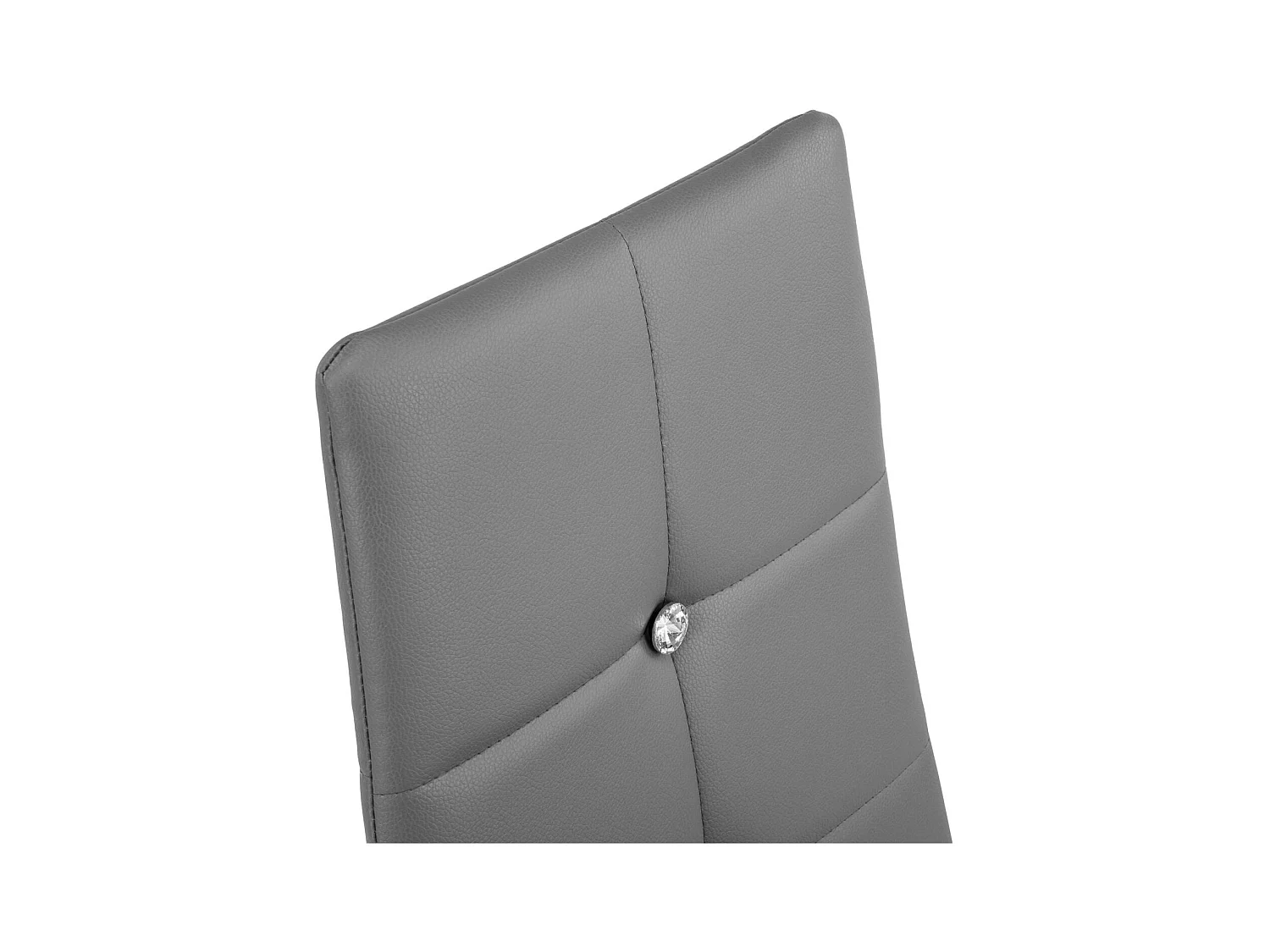 Lot de 8 chaises siège de salon cuisine salle à manger design élégant avec brillant gris 08_0000002