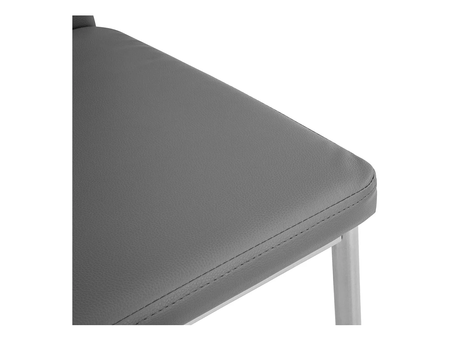 Lot de 8 chaises siège de salon cuisine salle à manger design élégant avec brillant gris 08_0000002