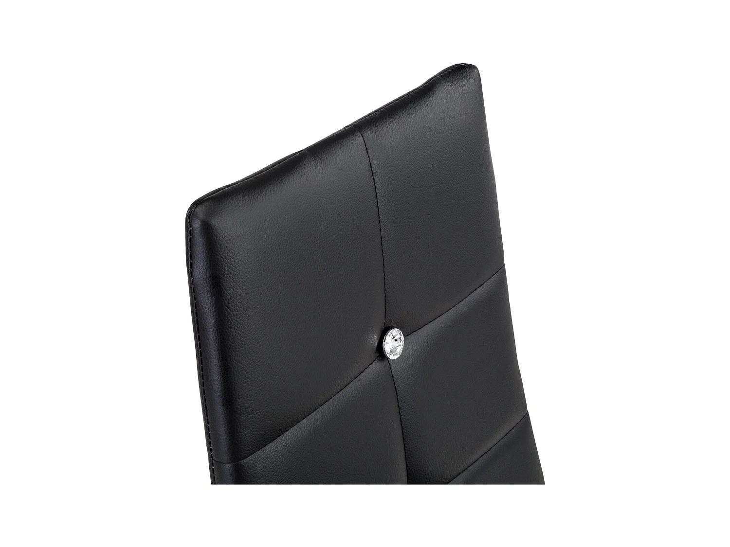 Lot de 4 chaises siège de salon cuisine salle à manger design élégant avec brillant noir 08_0000175