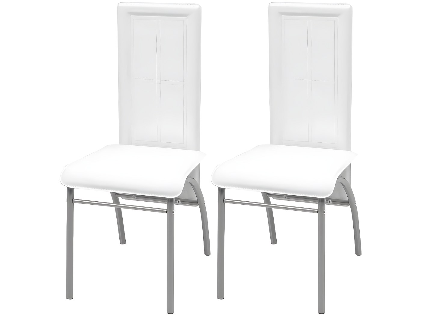 Lot De 2 Chaise De Salle à Manger - Tissu & Métal - Gris - Tilde