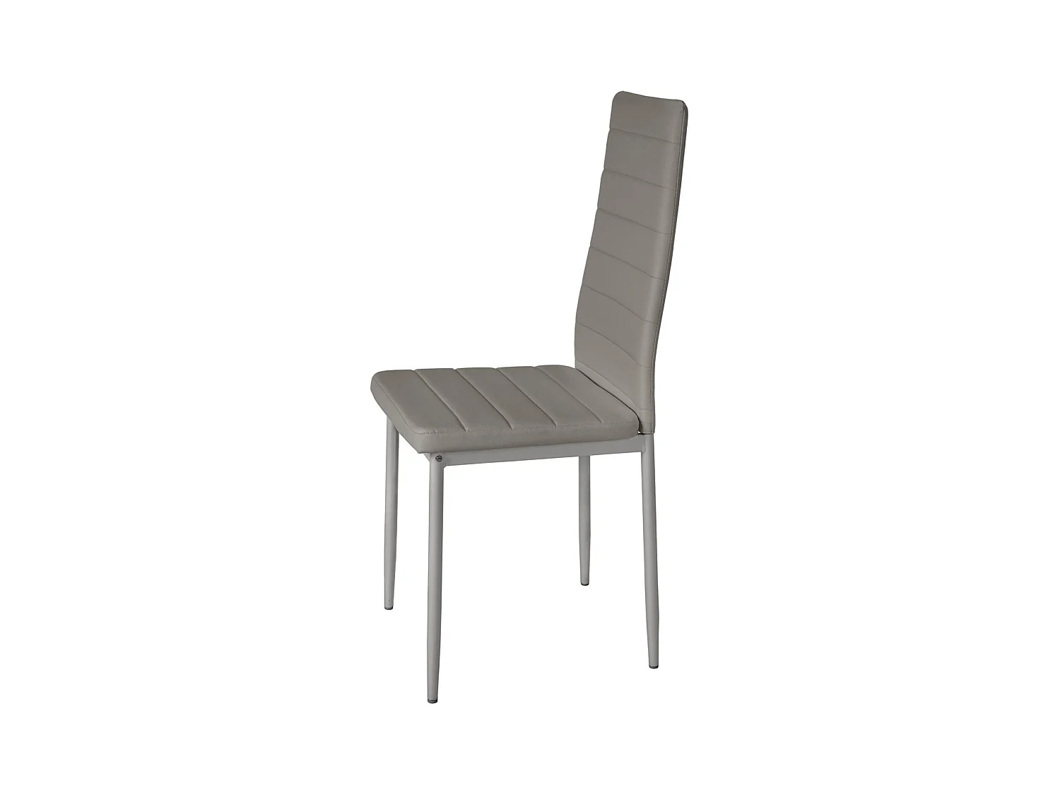 Lot de 6 chaises siège de salon cuisine salle à manger design carré élégant gris 08_0000173