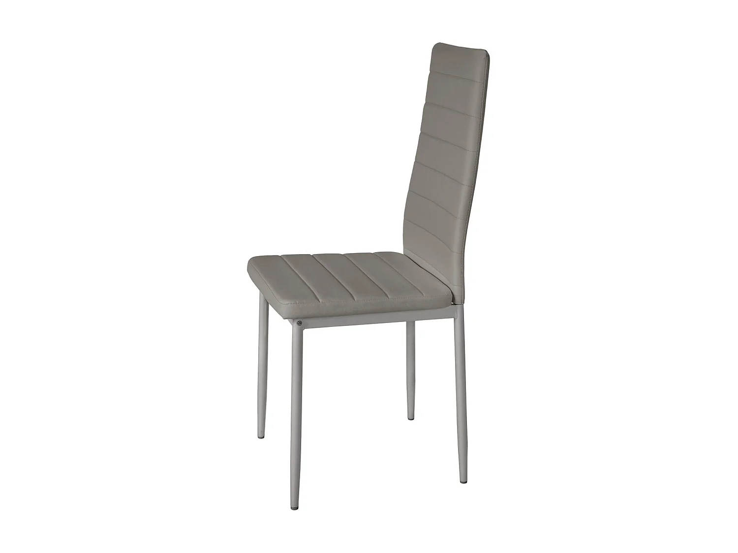 Lot de 6 chaises siège de salon cuisine salle à manger design carré élégant gris 08_0000173