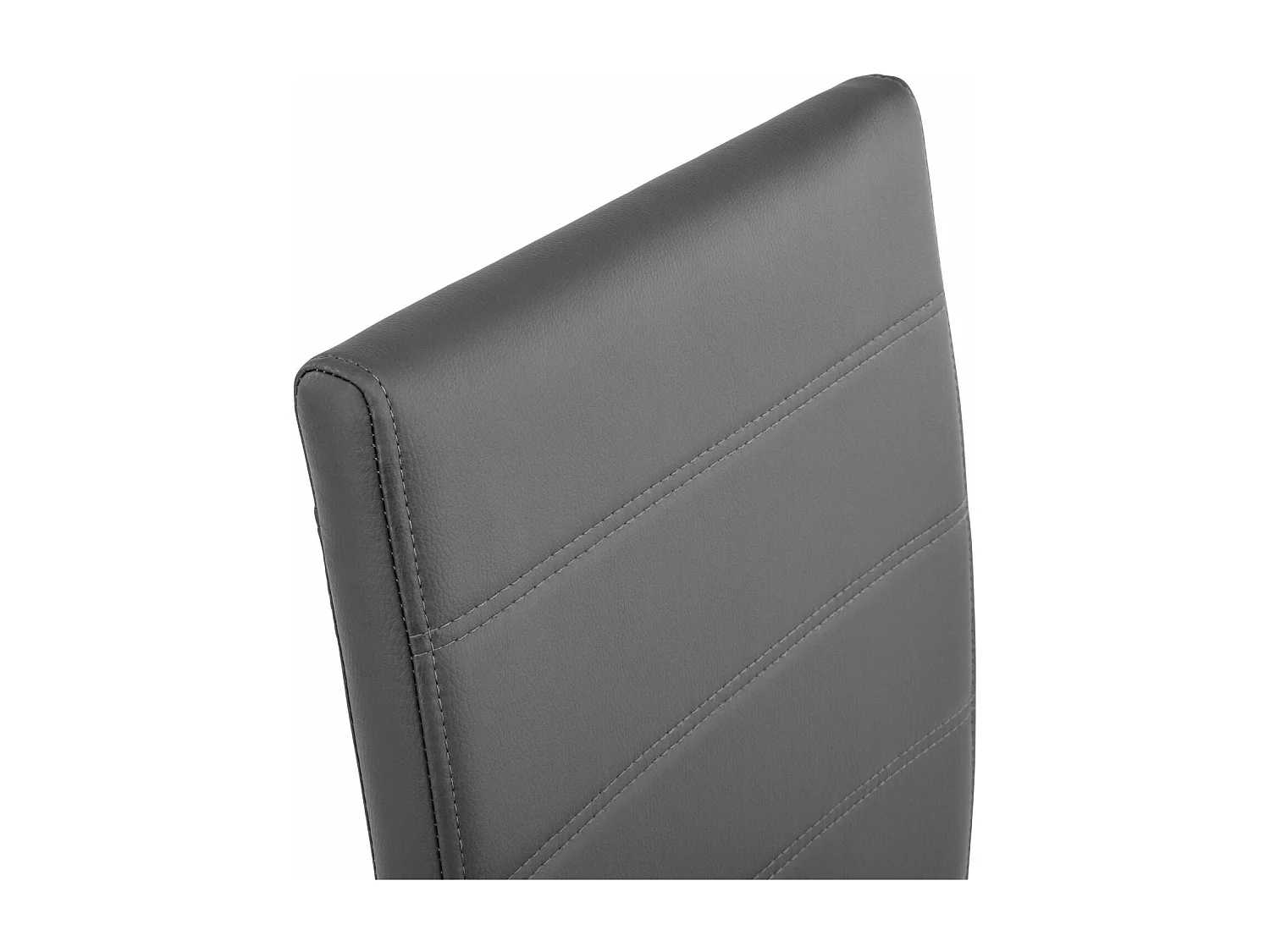 Lot de 8 chaises pieds acier siège de salon cuisine salle à manger design carré élégant gris 08_0000092