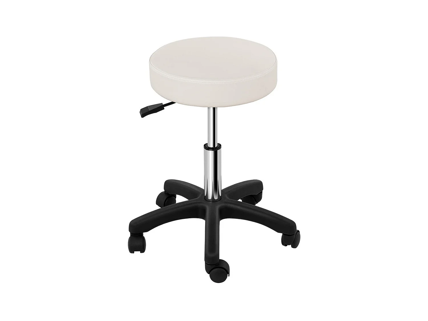 Banco cadeira escritório com rodas bege 14_0003753