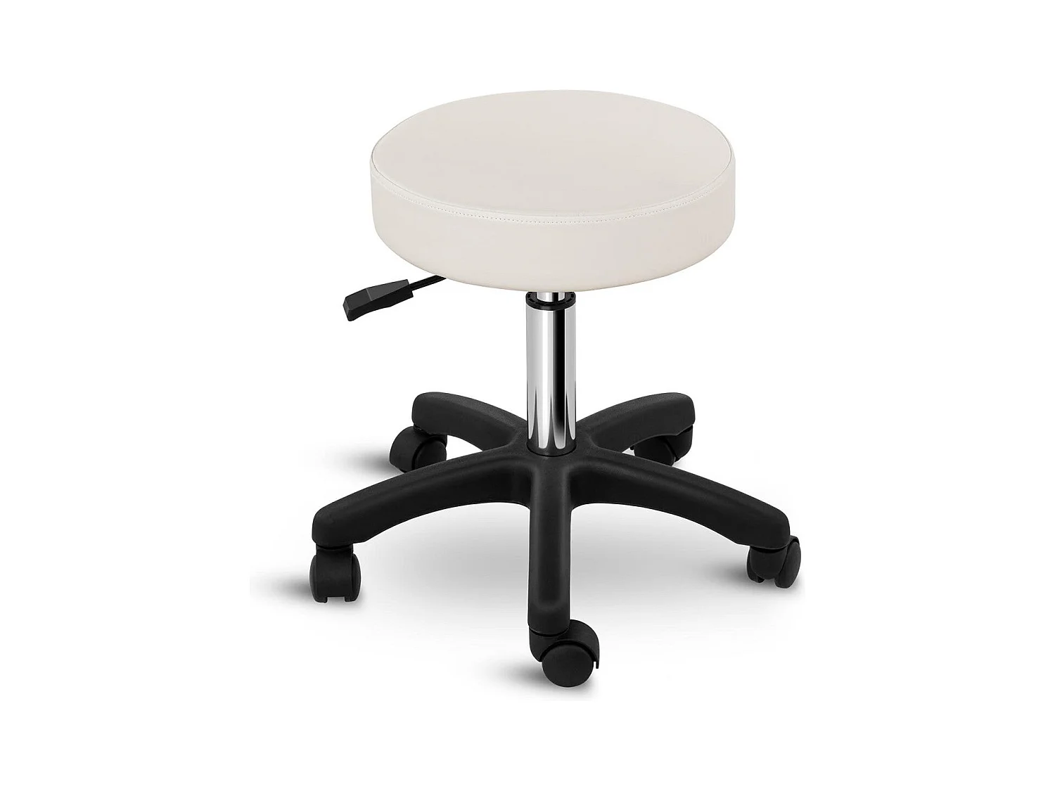 Banco cadeira escritório com rodas bege 14_0003753