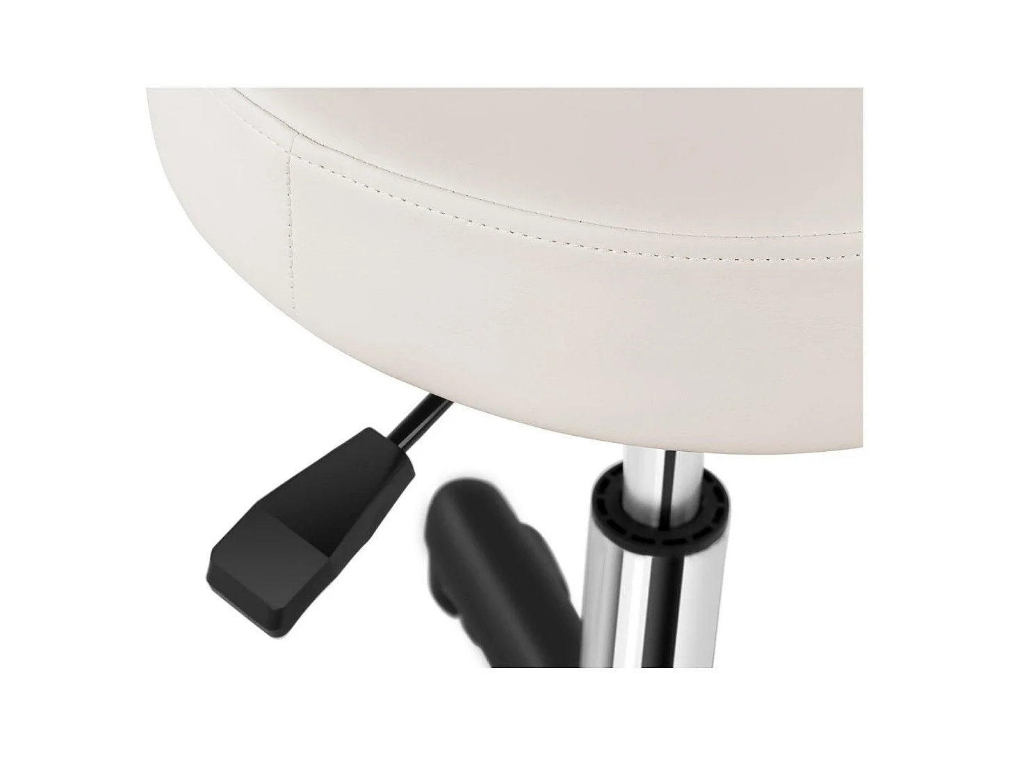 Banco cadeira escritório com rodas bege 14_0003753