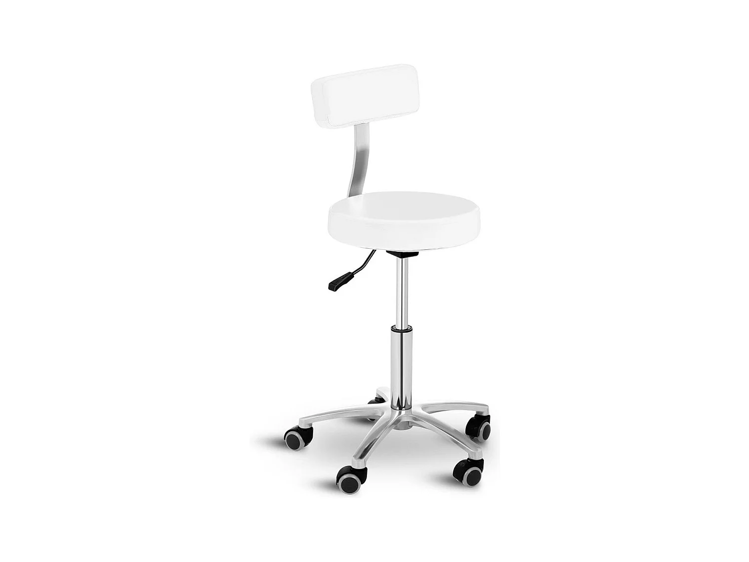 Tabouret à roulettes avec blanche 46 x 46 x 25 cm 14_0003742