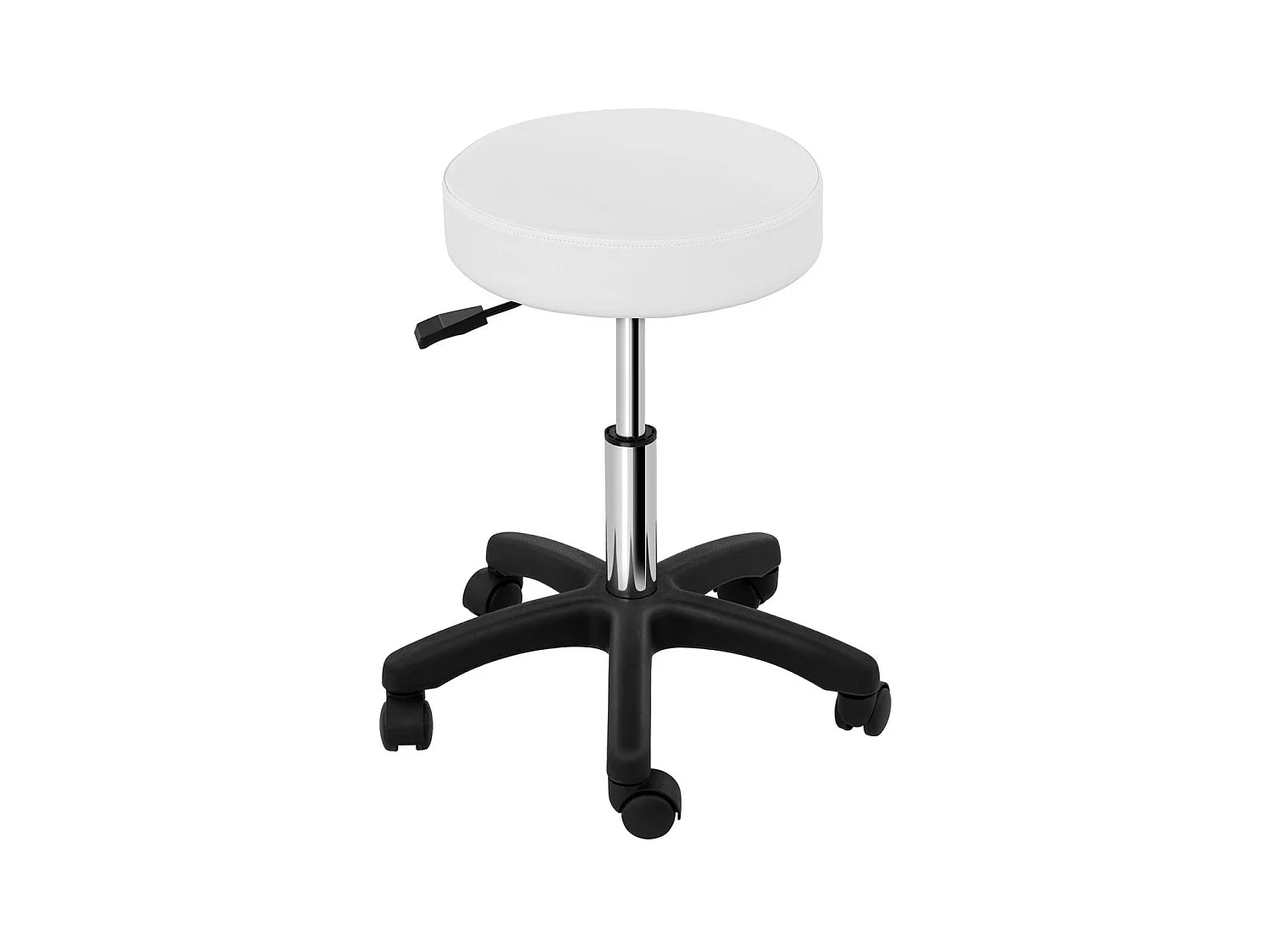 Sgabello sedia sedia da ufficio con ruote bianco 14_0003759