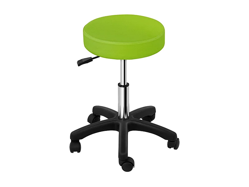 Taburete silla asiento de oficina con ruedas verde 14_0003756