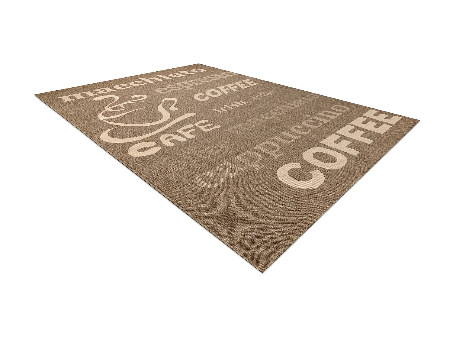 Sisal tapijt SISAL FLOORLUX 20645 koffie / natuurlijk 200x290 cm