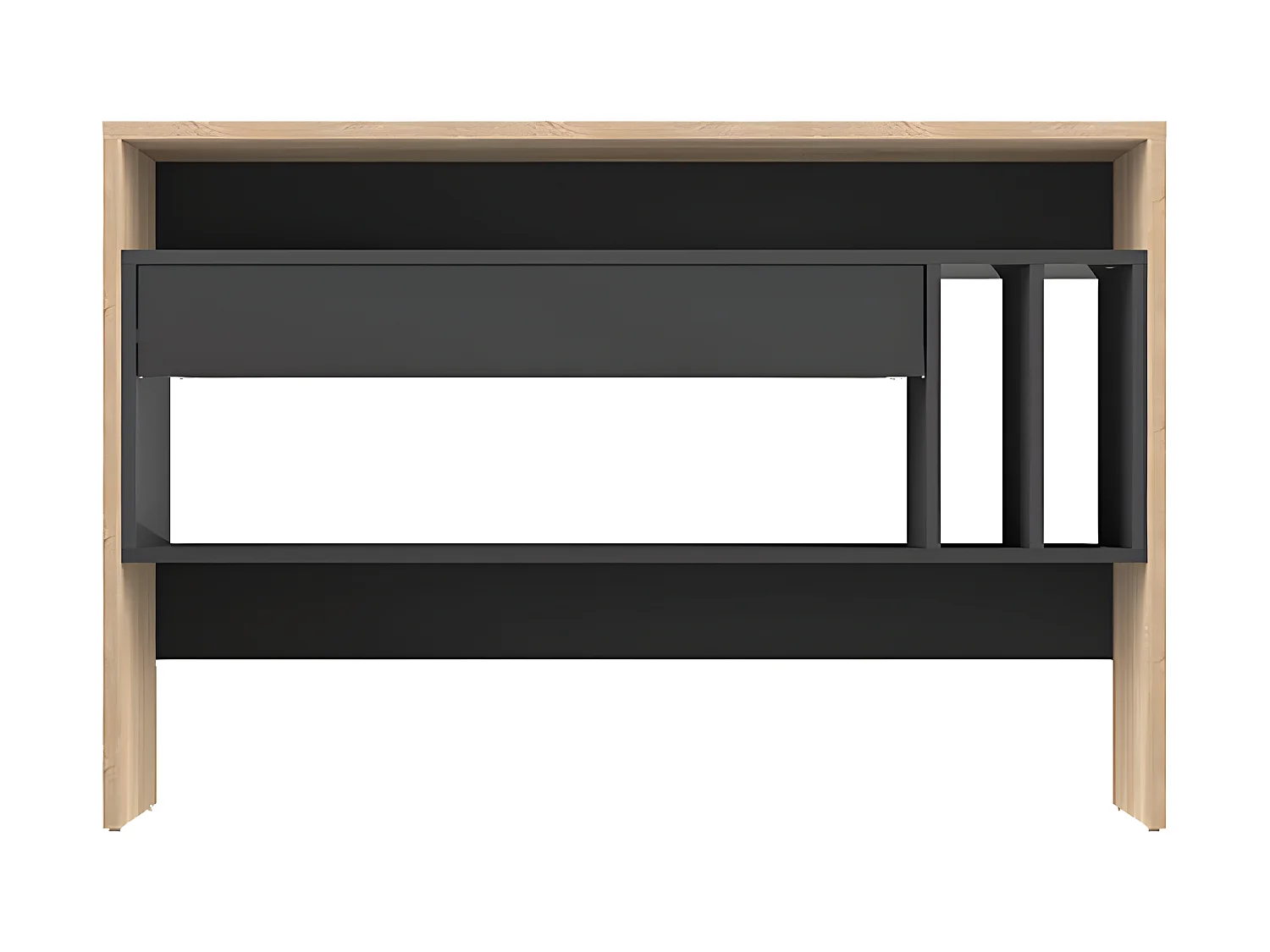 Console CHOROMELA - chêne clair et noir - SYMBIOSIS
