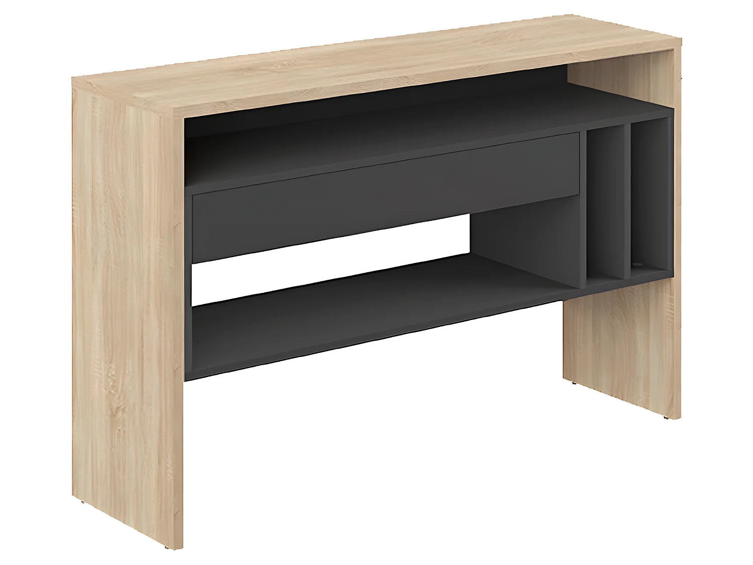 Console CHOROMELA - chêne clair et noir - SYMBIOSIS