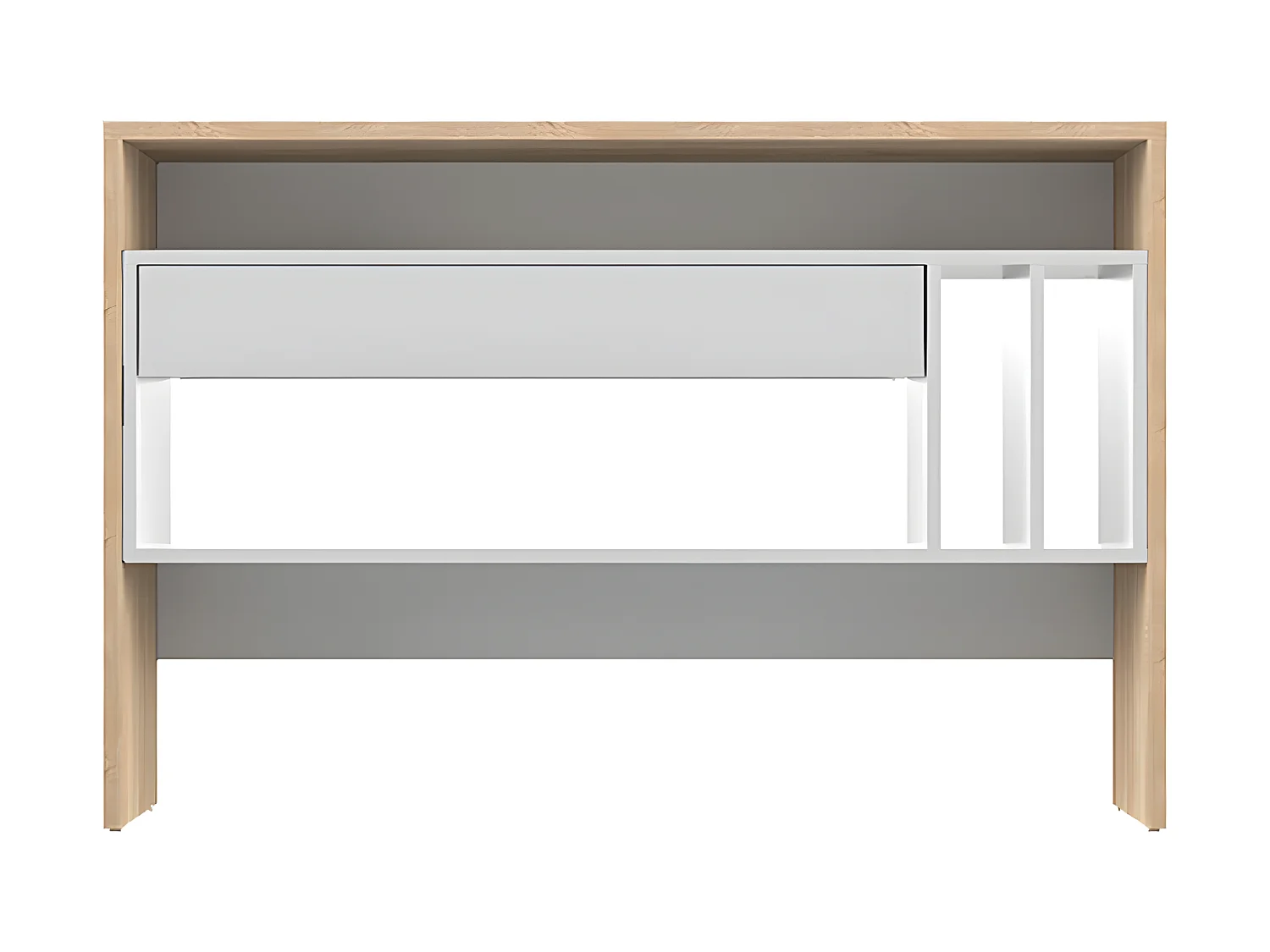 Console CHOROMELA - chêne clair et blanc - SYMBIOSIS