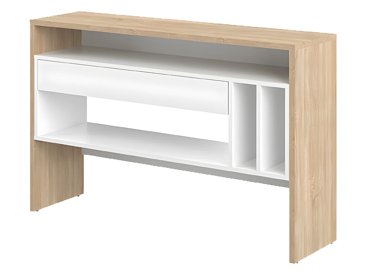 Console CHOROMELA - chêne clair et blanc - SYMBIOSIS