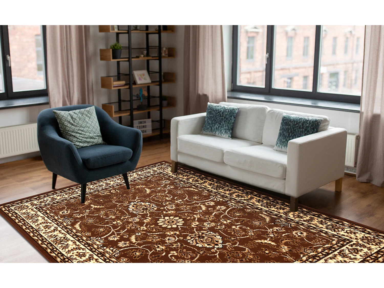 BCF Tapis Morad KLASYK classique - marron 200x300 cm