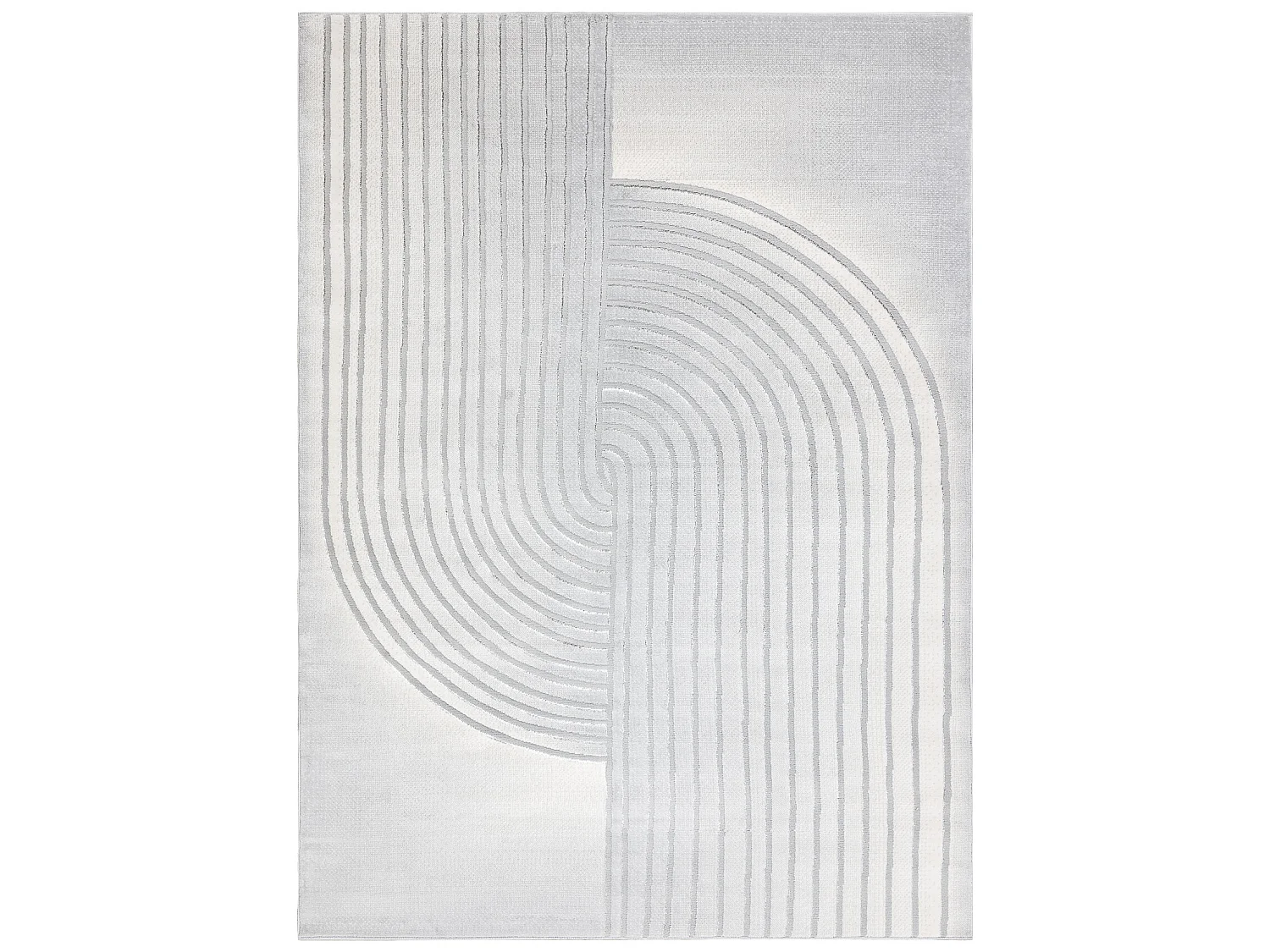 Tapijt LIRA HE525 geometrisch, structureel, modern, glamour - grijs 240x330 cm