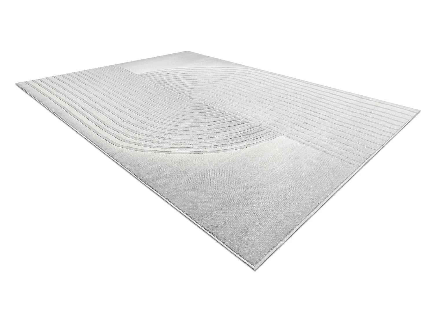 Tapijt LIRA HE525 geometrisch, structureel, modern, glamour - grijs 240x330 cm