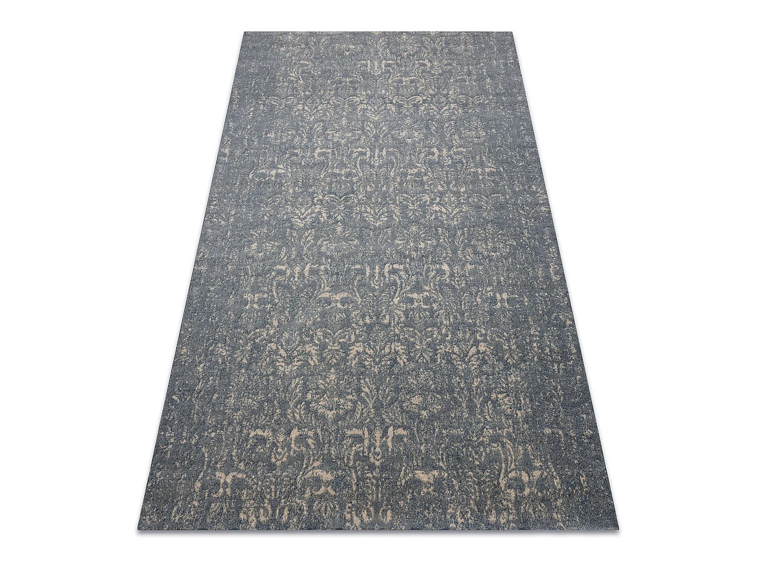 Tapis Laine JADE 45015/900 Ornement bleu / beige OSTA 140x200 cm