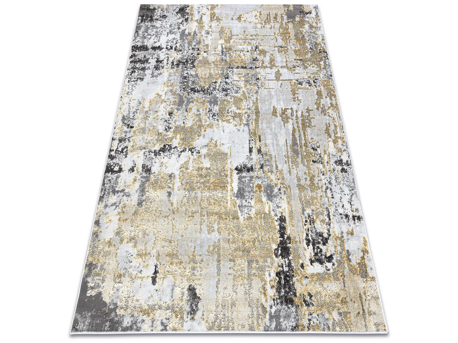 Tapijt LIRA G6704 Vintage, structureel, modern, glamour - goud / grijs 120x170 cm