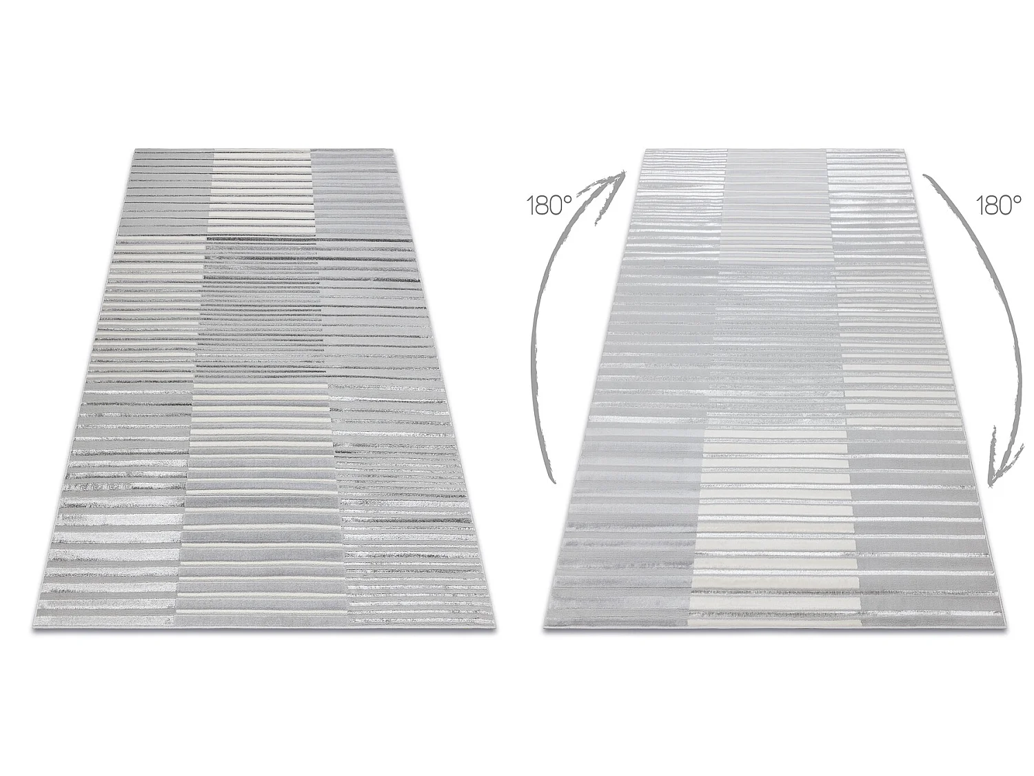 Tapis LIRA E2681 Vintage, structuré, moderne, glamour - gris 120x170 cm