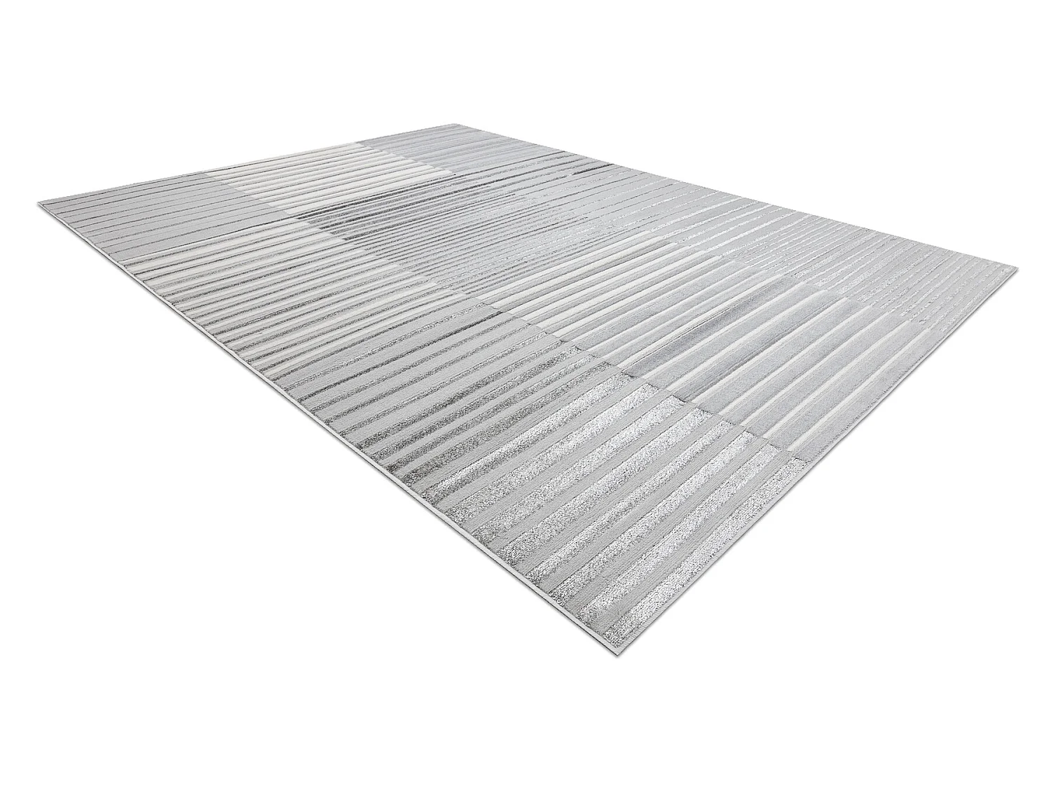 Tapijt LIRA E2681 Strips, structureel, modern, glamour - grijs 120x170 cm
