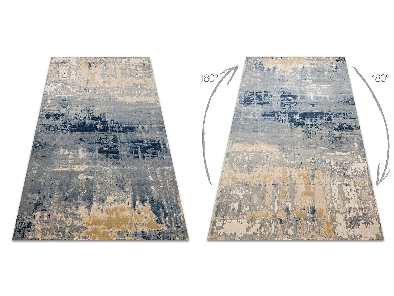 Tappeto Lana JADE 45019/900 Vintage blu / beige OSTA 200x300 cm