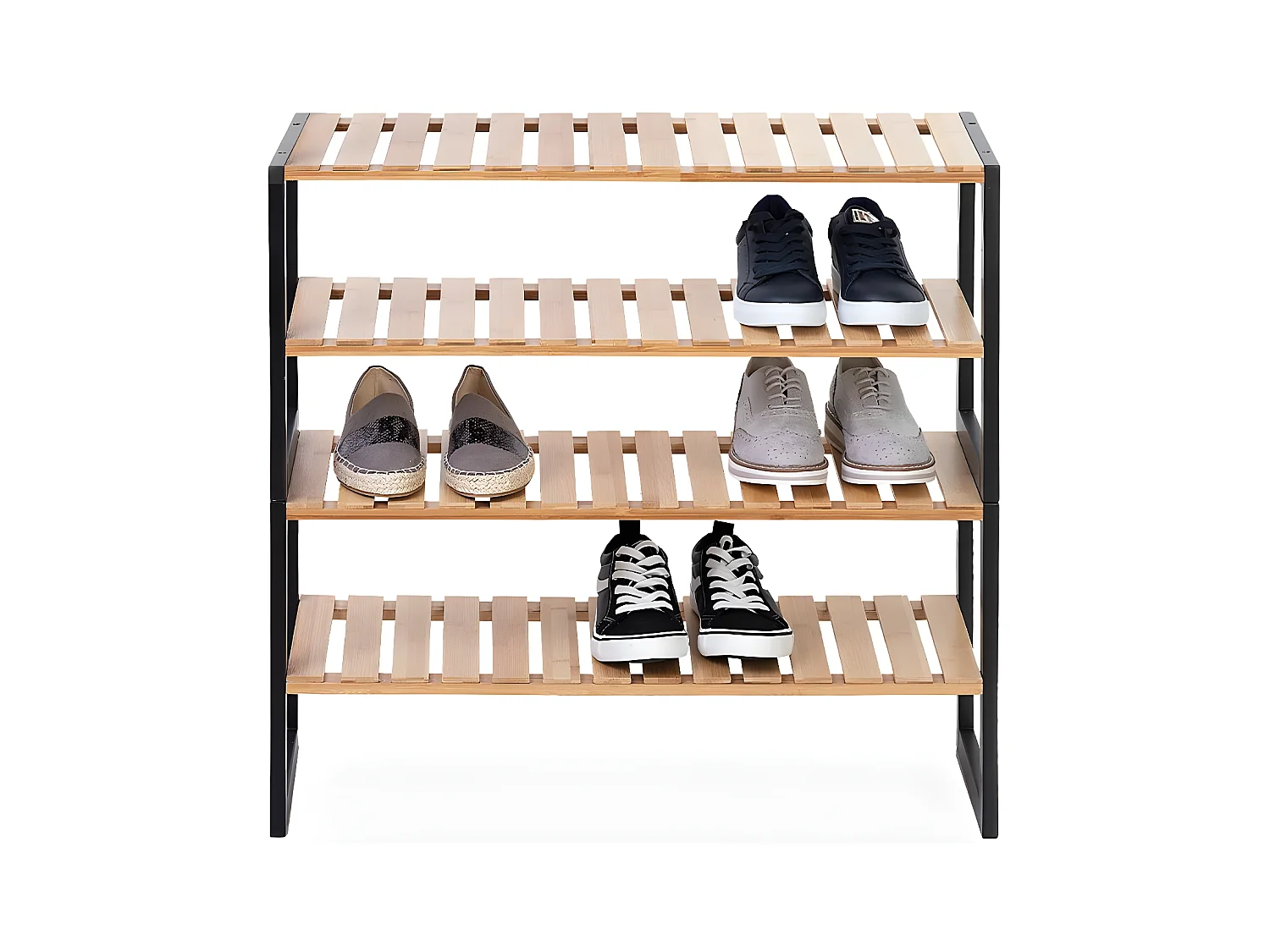 Schuhregal aus Bambus 70 x 26 x 34.5 cm